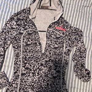 Stella McCartney Adidas Black and Gray Patterned Workout Top